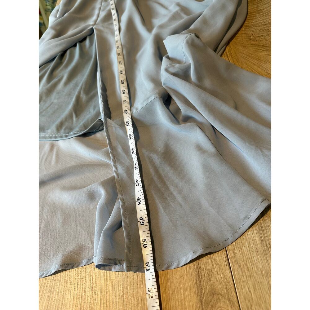 Show Me Your Mumu Claire Midi Dress Steel Blue Chiffon XXL - Picture 7 of 9